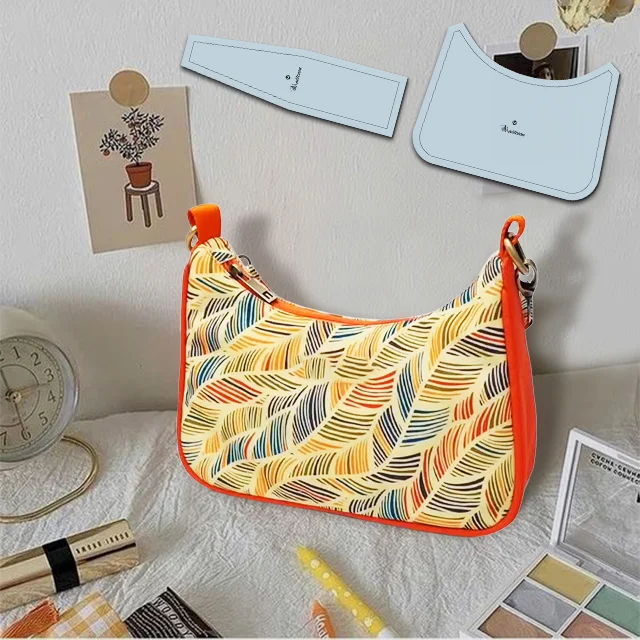 Fashion Shoulder Bag Sewing Template - Instructions Included