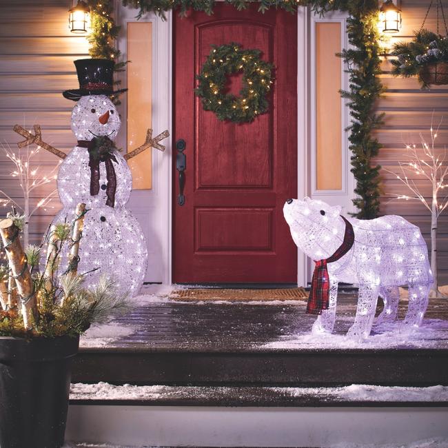 technology-Snowman 5-Ft Pre-Lit LED Christmas Lawn Décor