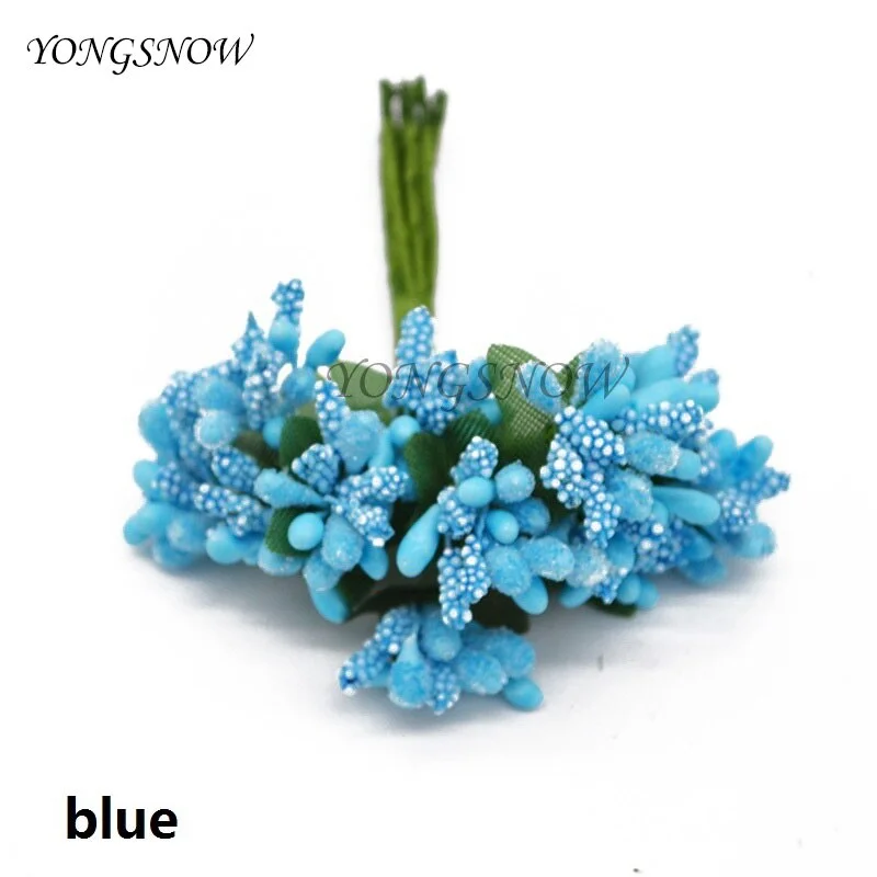 24pcs/lot Mulberry Stamen Artificial Flowers Stamen /DIY Pistils For Flowers Heads Wedding Party Scrapbooking Craft Decoration