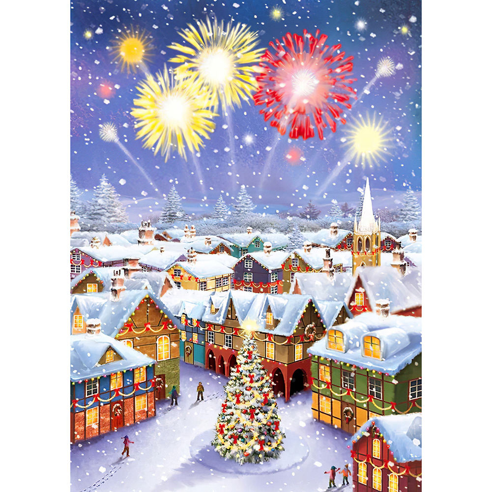 

Christmas Fireworks - Round Drill Diamond Painting - 30*40CM, 501 Original