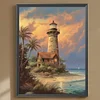 Diamond Painting-DIY Full Round Drill Lighthouse Windmill