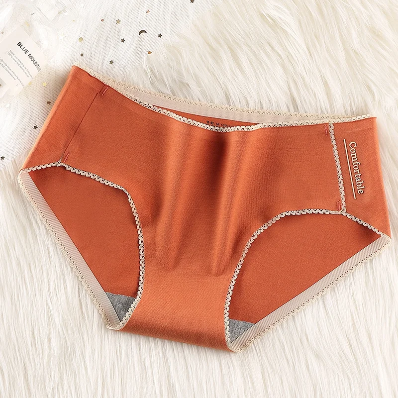 Billionm Cotton Women Panties Underwear 95% Cotton Breathable Solid Candy Color Women Girl Briefs Underpant Lingerie Panty