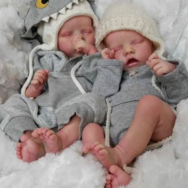17inch Truly Look Real Sleeping Reborn Twins Baby Girl Dolls Calista and Adonie Gift 2023 -Creativegiftss® - [product_tag] RSAJ-Creativegiftss®