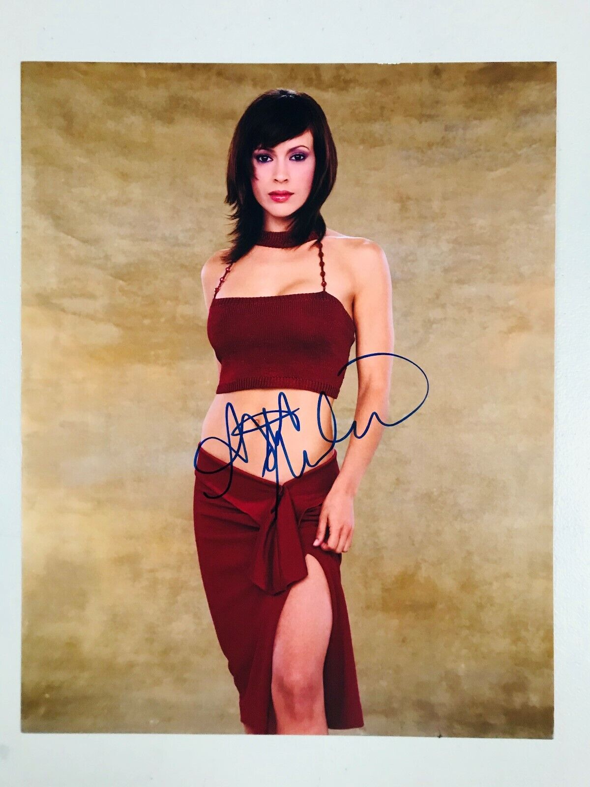 Alyssa Milano Charmed glamour shot autographed Photo Poster painting signed 11X14 #5