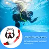 Anti-Fog Goggles Diving Mask Snorkeling Breath Tube Set for Adult (Black M)