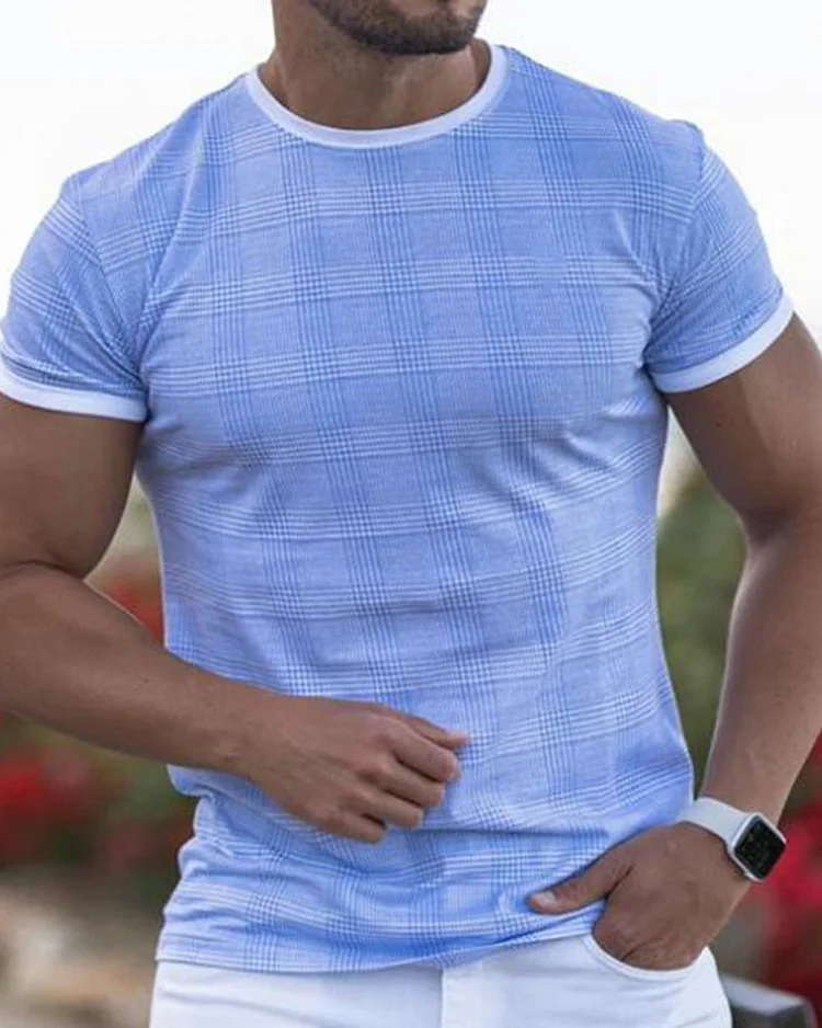 Elastic Breathable Short Sleeves for Leisure Sports