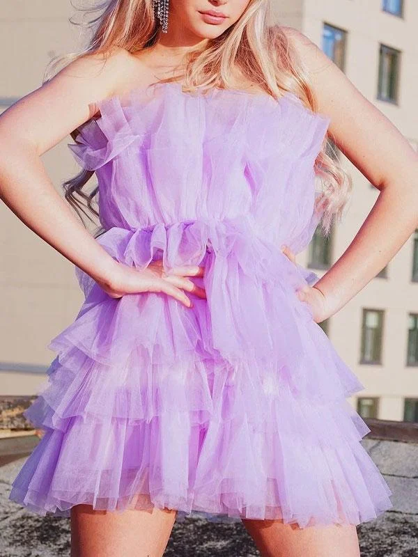 Cake party dress in purple