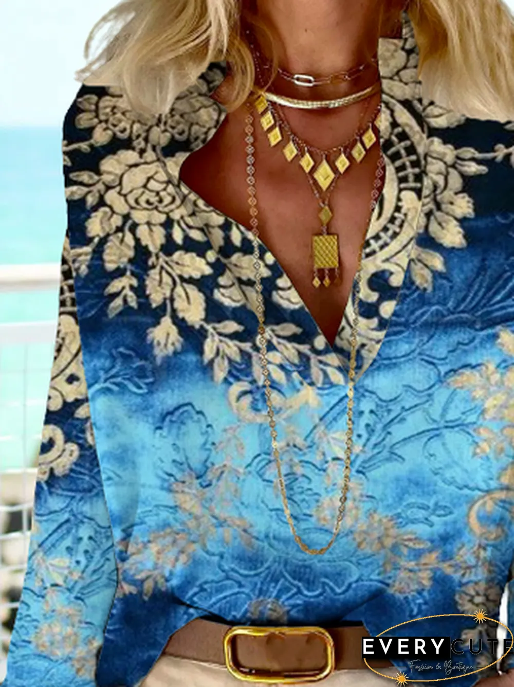Loose Casual Ethnic Tops