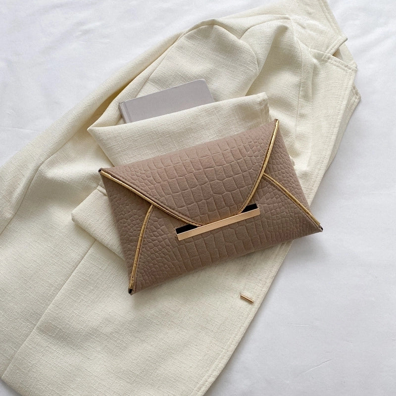 Black Yellow Green Pu Leather Solid Color Clutches