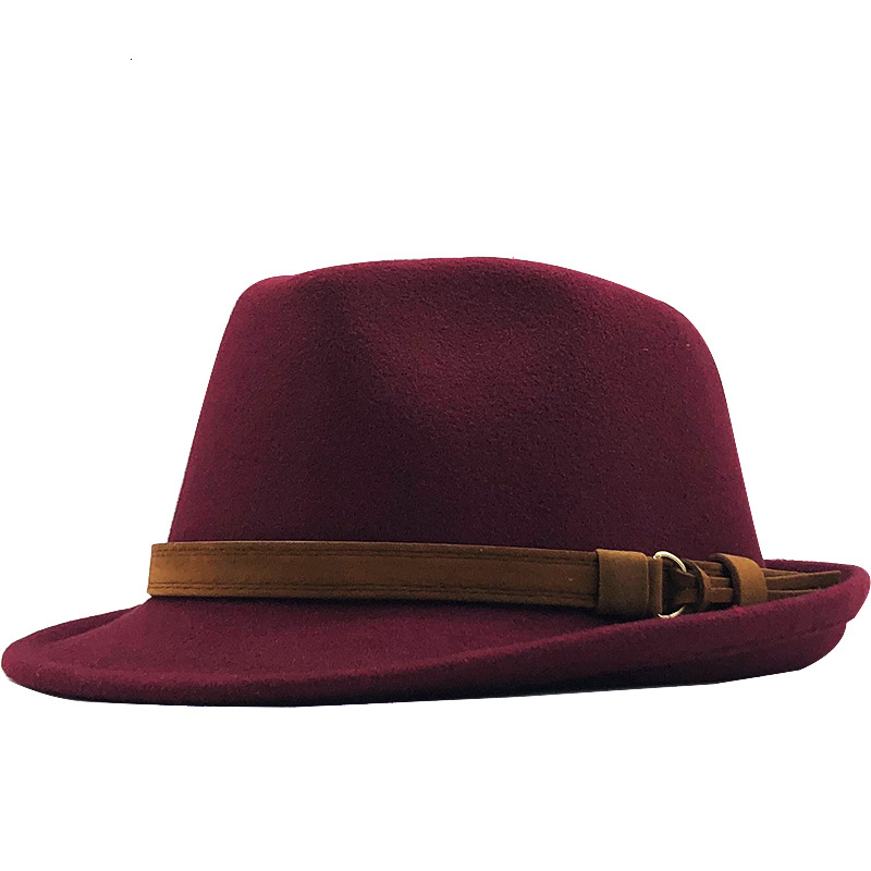 Multicolor Woolen Warm Hat British Retro Jazz Hat
