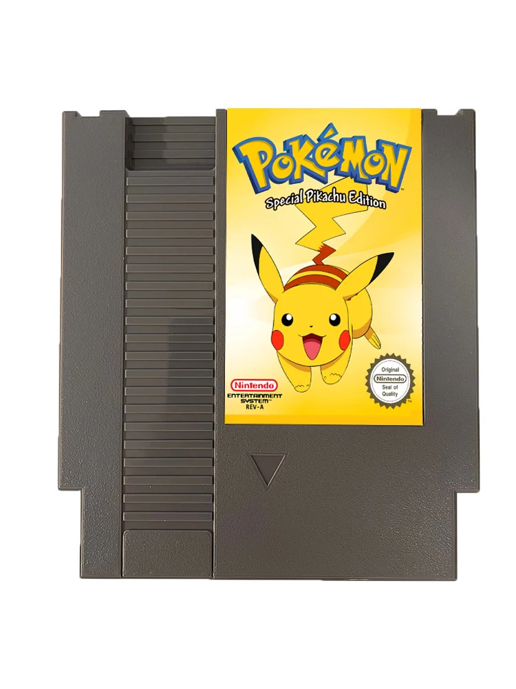 Pokemon Yellow NES For Nintendo Entertainment System Console - 8 Bit Game Cartridge