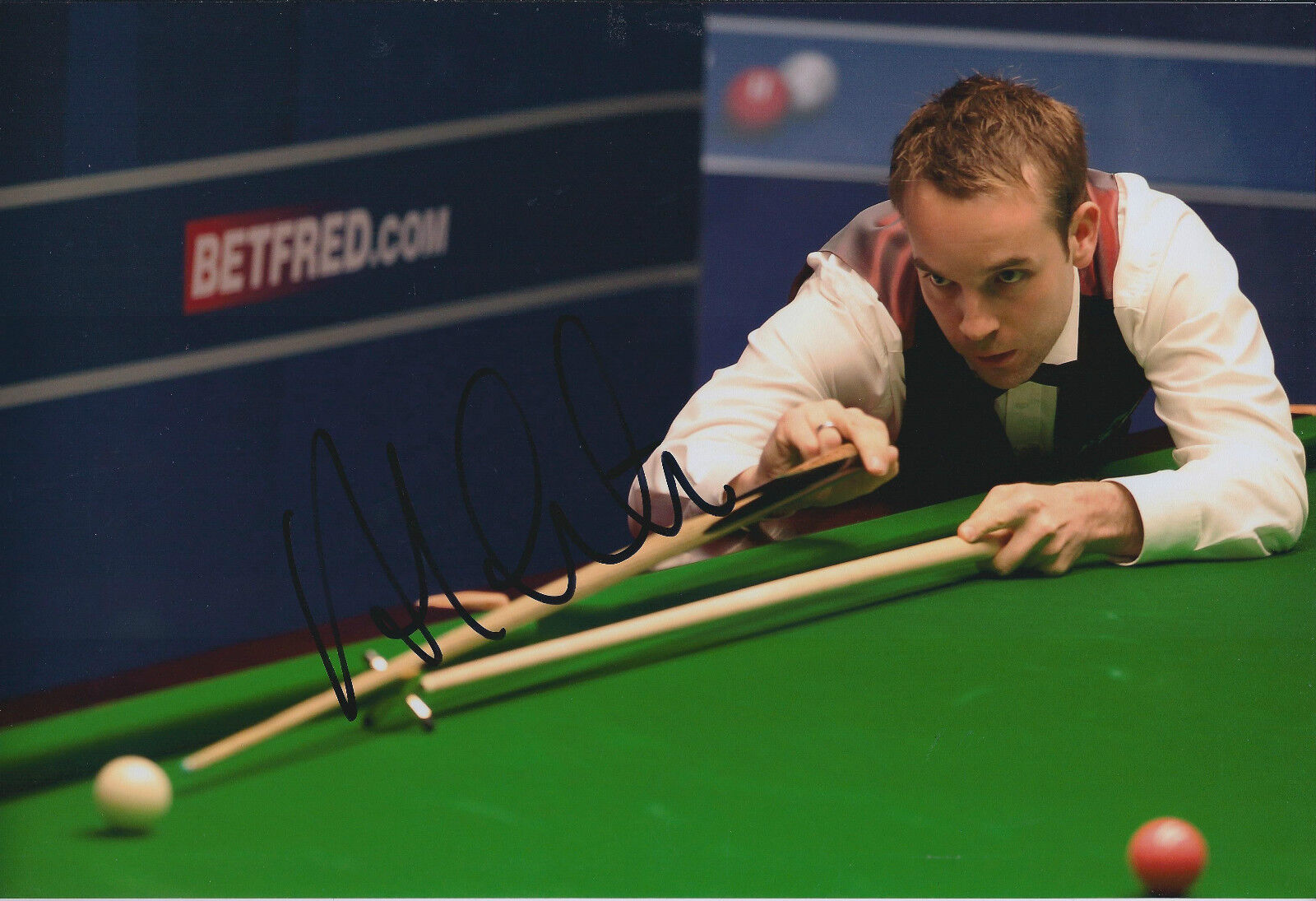 Ali CARTER AUTOGRAPH 12x8 Signed Photo Poster painting AFTAL COA China OPEN SNOOKER Finalist