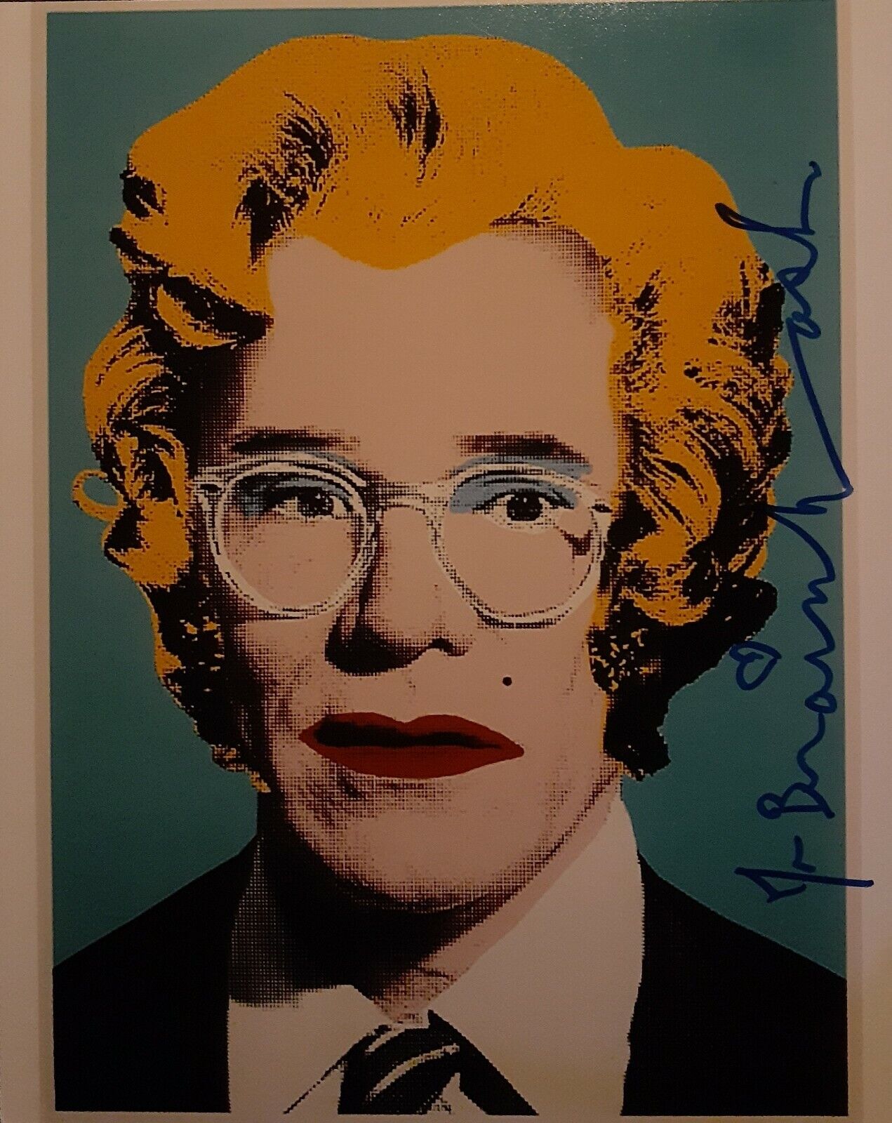 Mr. Brainwash signed 8x10