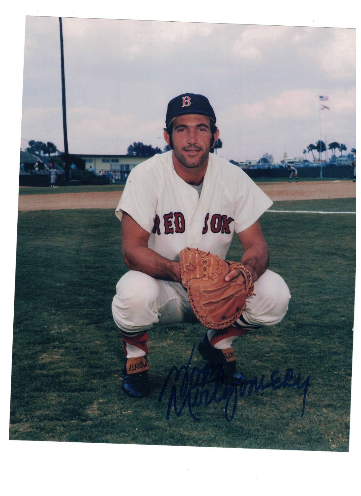 Bob Montgomery Boston Red Sox Signed 8 x 10