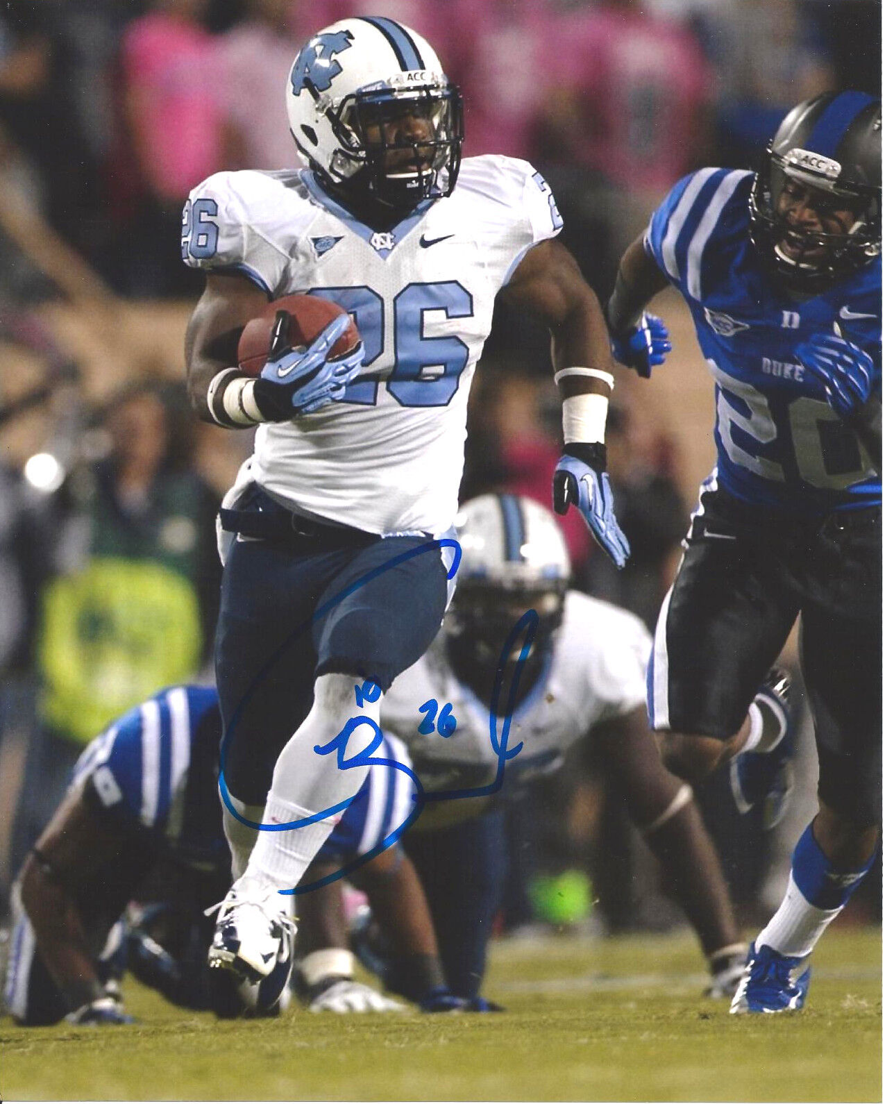 NORTH CAROLINA GIOVANI BERNARD SIGNED 8X10 Photo Poster painting W/COA UNC GIO NFL DRAFT A