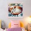 (Stamped/Counted) Cat Sleeping In A Ball-11CT Cross Stitch 40*40cm/15.75*15.75in
