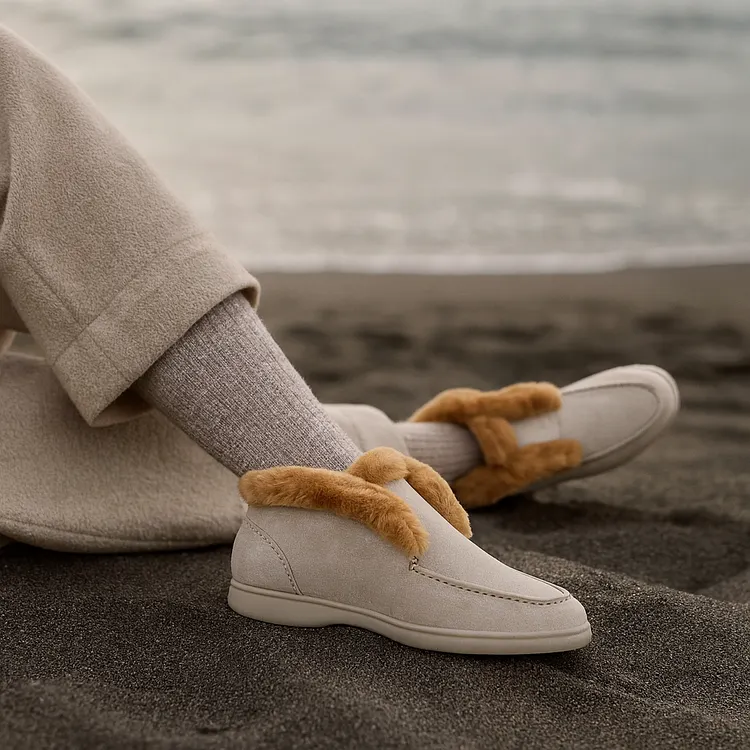 | Shearling Loafer Boots