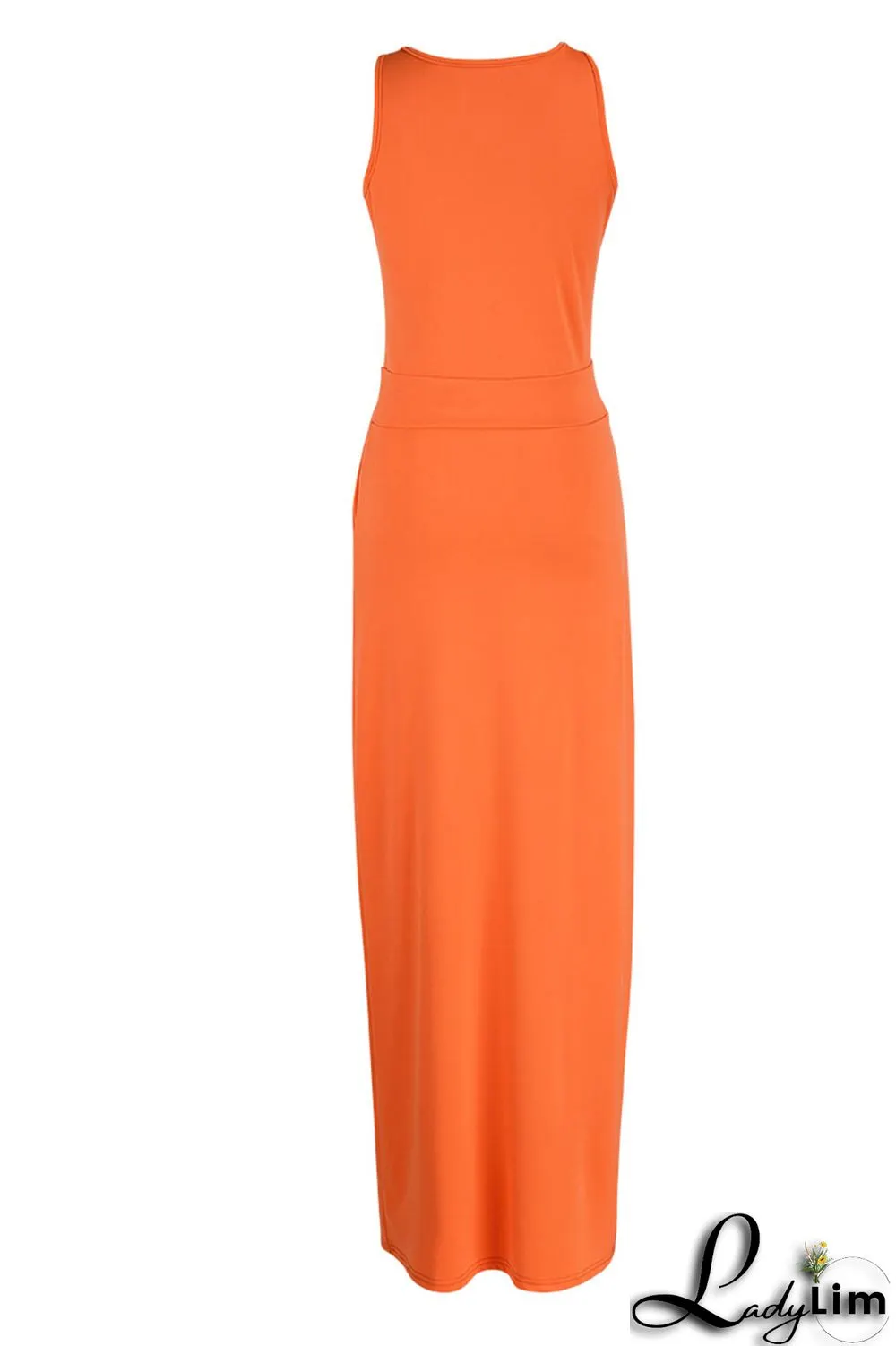 Rose Red Casual Solid Patchwork U Neck Straight Dresses