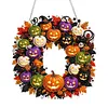 DIY Pumpkin Wreaths Special Shape Diamond Painting Pendant
