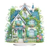 DIY Flower House Acrylic Diamond Painting Desktop Ornaments