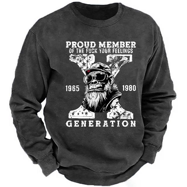 Gen X Monkey Custom EST Printing Sweatshirt
