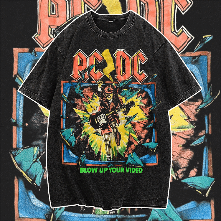 Davidhawaii100% Cotton Casual Retro Street Cool Trendy Rock T-Shirt - 100% Cotton