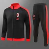 2023/2024 AC Milan Long Zipped Jacket Black Football  Jersey 1:1 Thai Quality Set
