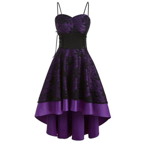 Women's Elegent Vintage Casual Cocktail Party Dress Retro High Low Hem Ball Prom Gowns - Shop Trendy Women's Fashion | TeeYours