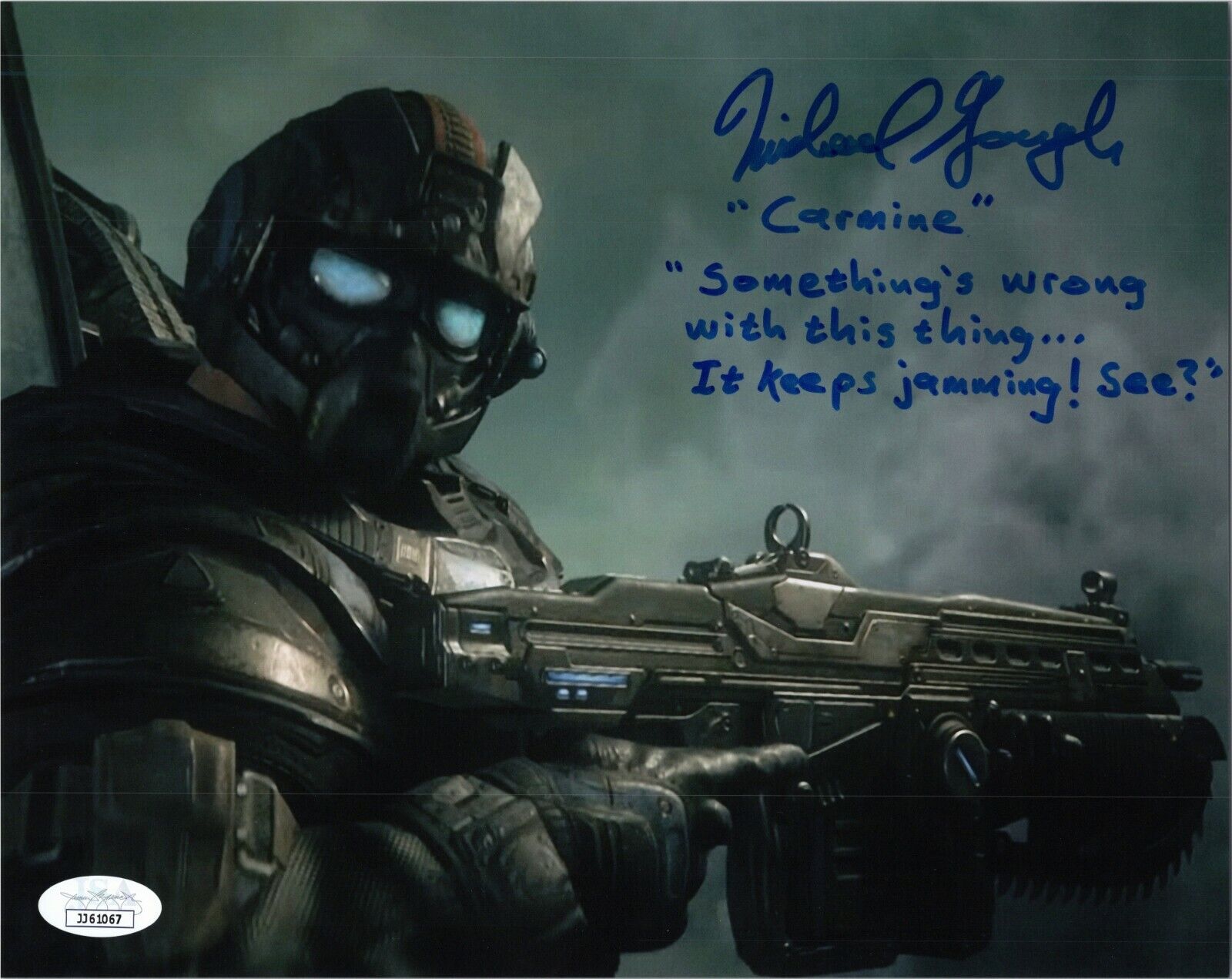 MICHAEL GOUGH Authentic Hand-Signed CARMINE - GEARS OF WAR