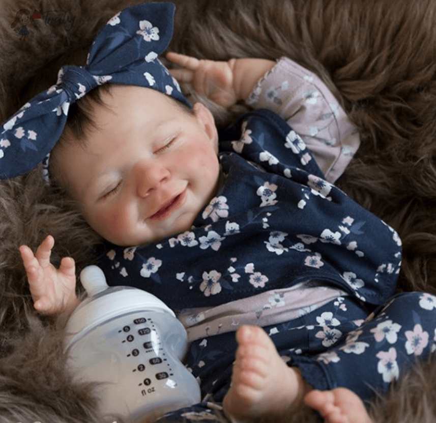 Mini Newborn Reborns Silicone 12'' Realistic April Sleeping Weighted Baby Girl Doll Nova 2022 -Creativegiftss® - [product_tag] Creativegiftss.com