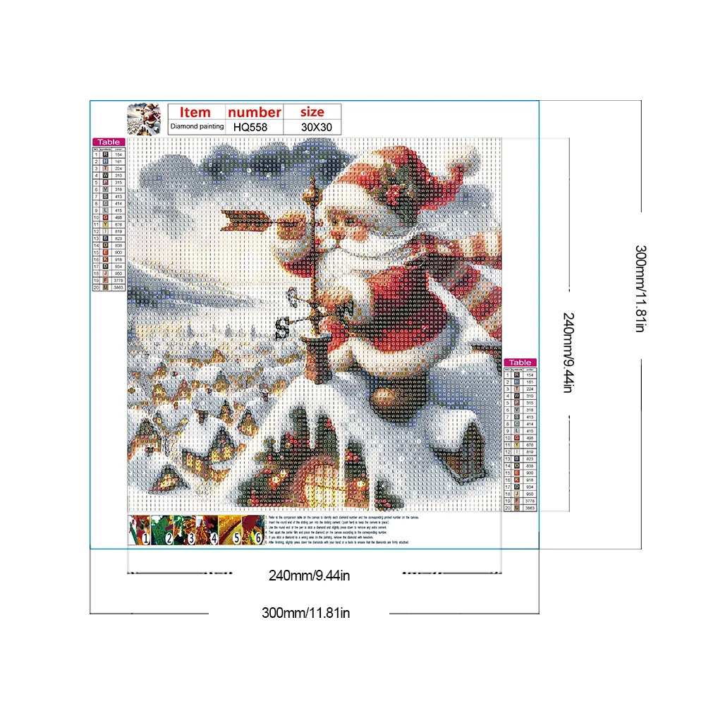 Diamond Painting - Full Round Drill - Christmas Gnome(Canvas|30*30cm)