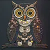 Framed Owl - DIY Button Art Painting Kit for Creativity DIY Pearl Dot Crafts for Gift Home Wall Decor 30*30CM