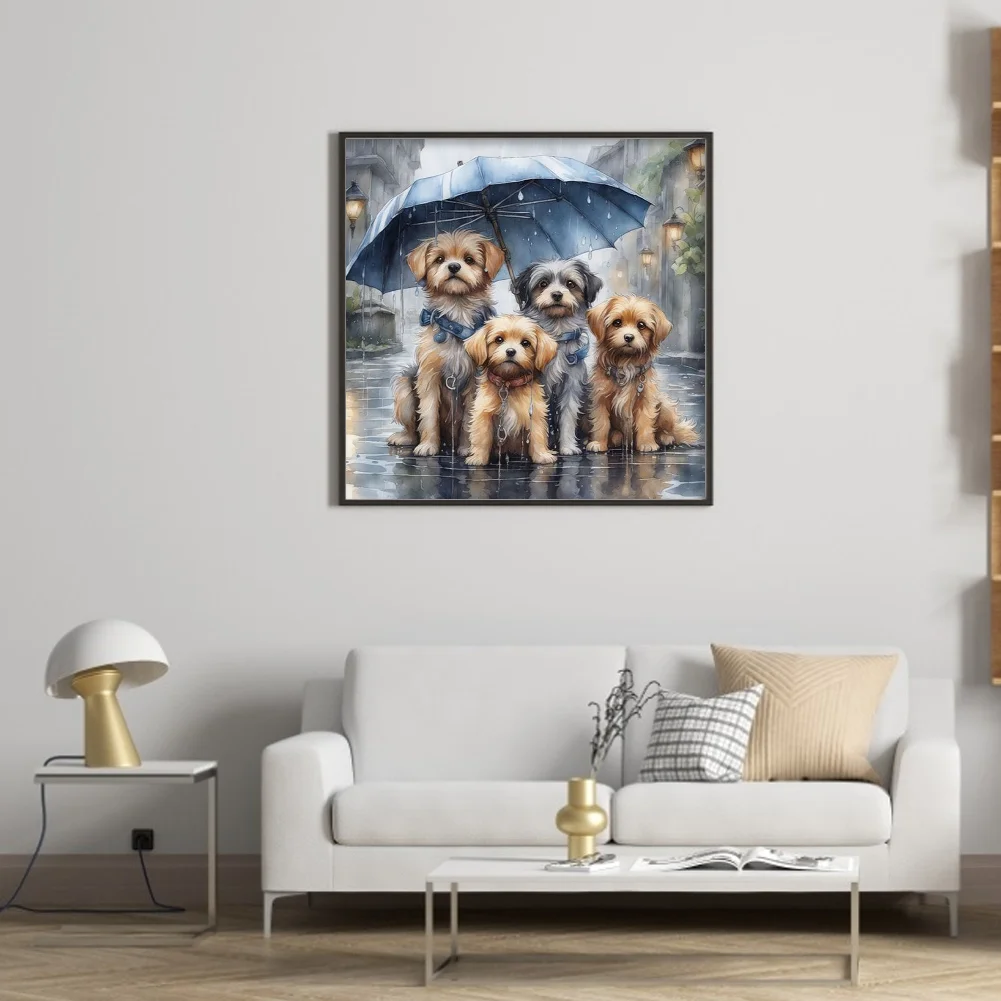 Diamond Painting - Full Round Drill - Dogs(Canvas|40*40cm)