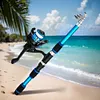 Fishing Pole Set Full Kits Spinning Fishing Rod and Reel Combo for Fishing(Blue)
