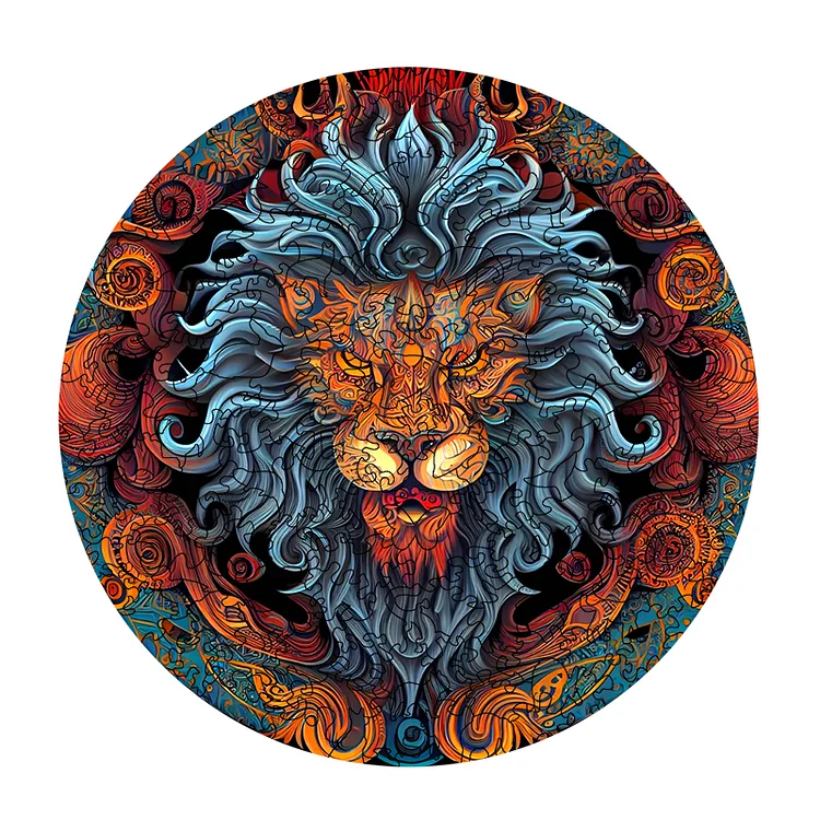 Ericpuzzle™ Ericpuzzle™Furious Lion Wooden Jigsaw Puzzle