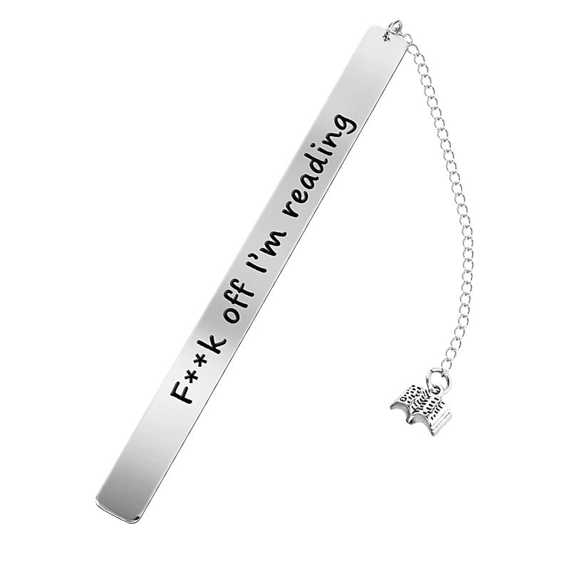 5 Pieces Letter School 201 Stainless Steel Minimalist Bookmark