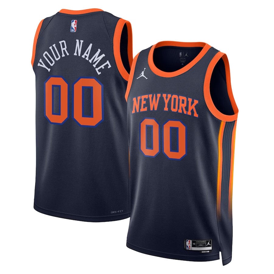 Custom New York Knicks 2022-23 Statement Jersey mysite