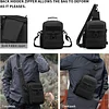 Brusttasche Taktisch Milit&auml;risch Wasserdicht Umh&auml;ngetasche mit Wasserflaschenhalter Schultertasche Molle System Daypack Chest Sling Pack Casual Crossbody Bag f&uuml;r Armee Jagd Outdoor Reisen