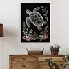 Kits d&rsquo;art DIY en diamant perle de mer avec cadre 30x40cm pour adultes