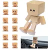 Shaking Feet Wooden Dolls Ornaments Wooden Figure Shaking Feet for Car Sedan SUV