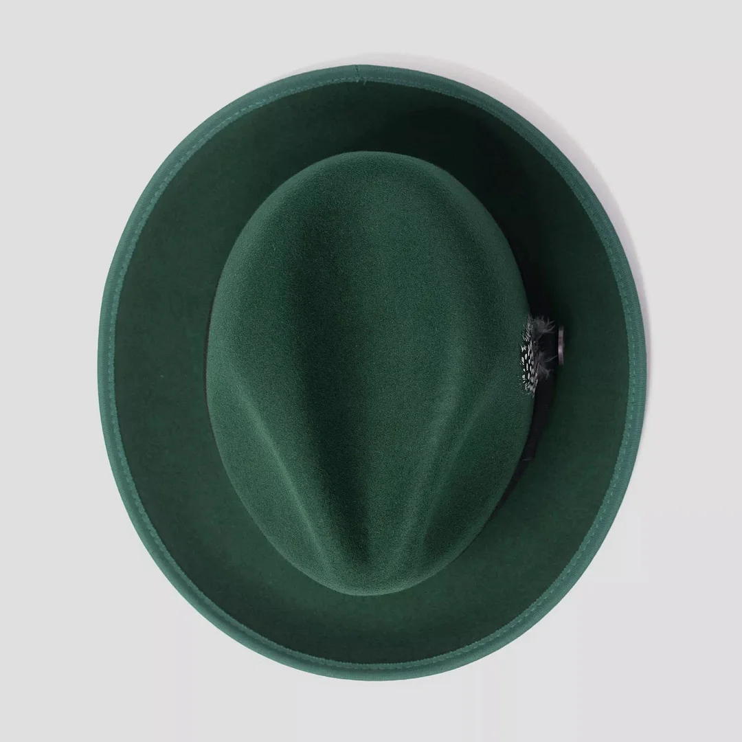 HatsFashion Bikary Fedora – emerald[Fast shipping and box packing]