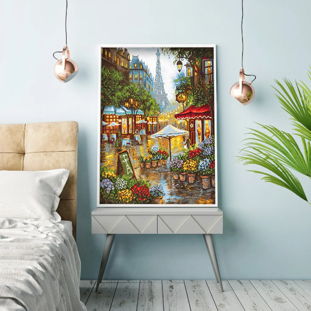 14CT Full Stamped Cross Stitch - Paris(Canvas|40*50CM)