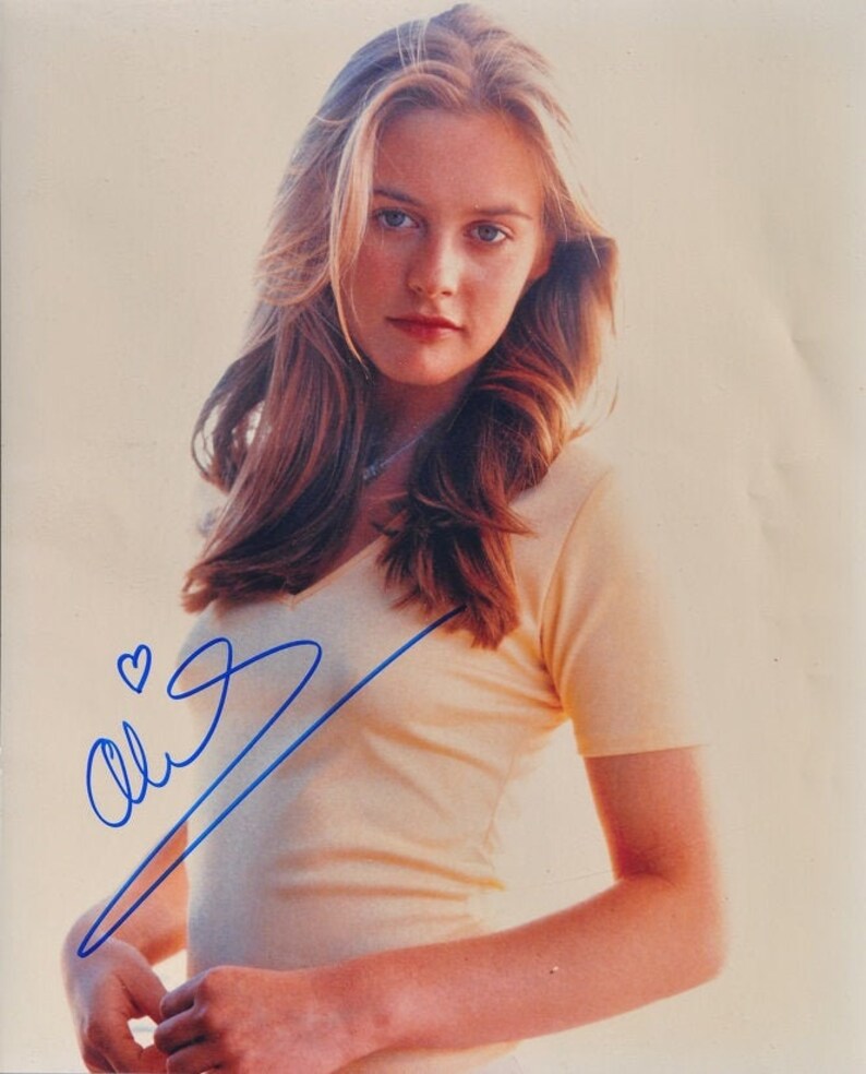 ALICIA SILVERSTONE SIGNED Photo Poster painting The Crush, Batman & Robin, Clueless, Miss Match, Scorched wcoa