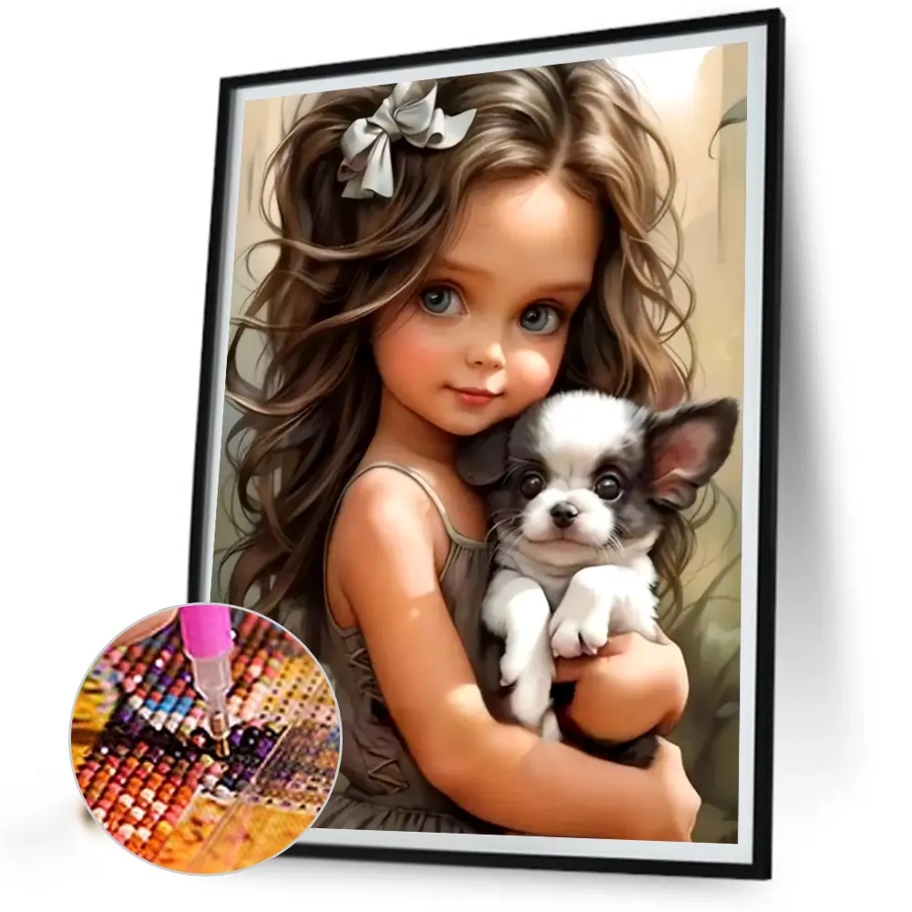O&B Diamond Painting Set – Einhorn Motiv, 5D Diamant Malerei, Inkl. Leinwand, Perlen & Werkzeug, Für Kinder & Erwachsene