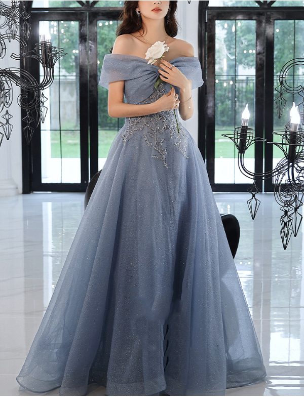 Elegant Sleeveless Bowknot Bandaged Boat Neck A-line Maxi Dress