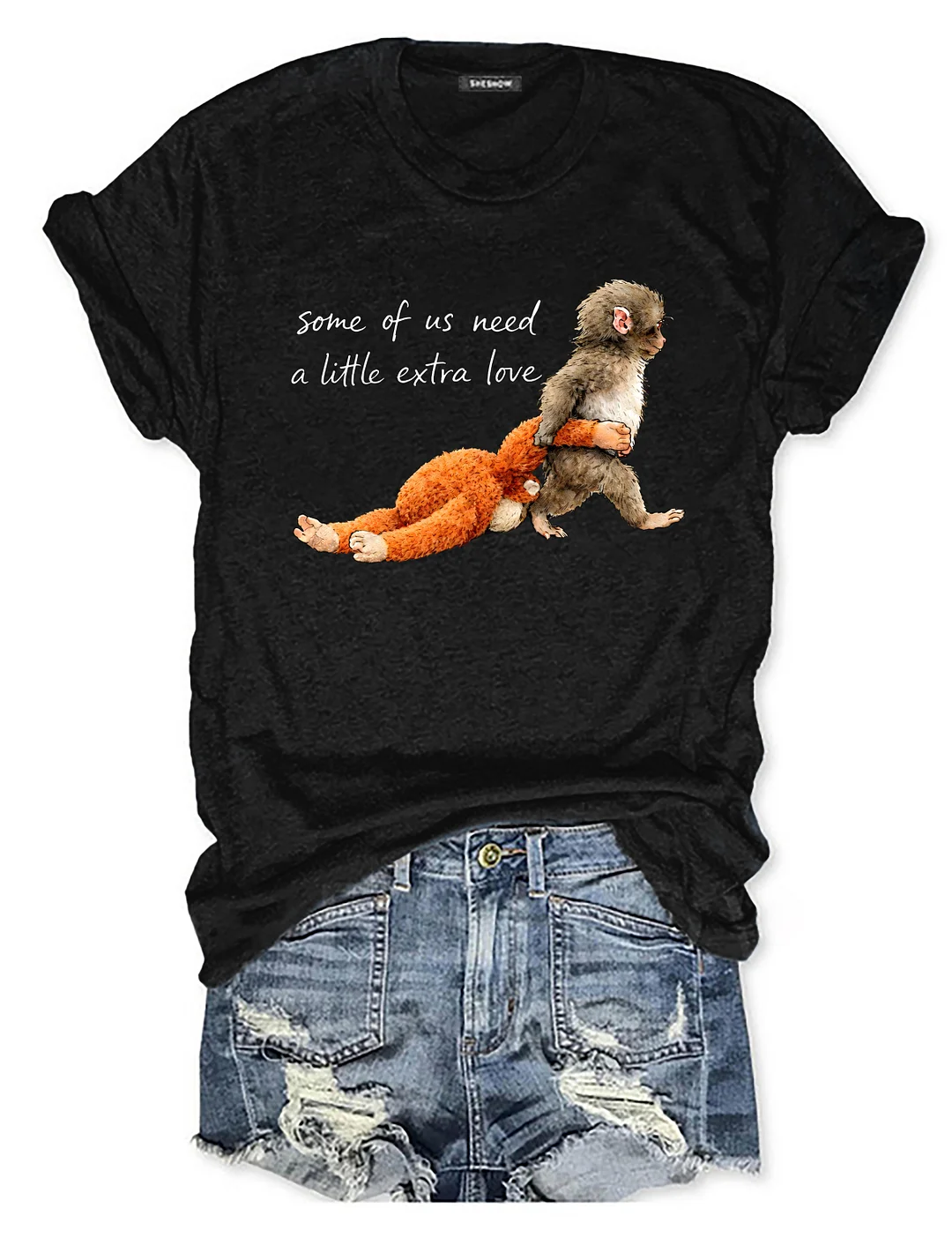 Some Of Us Need A Little Extra Love Punch Monkey T-shirt
