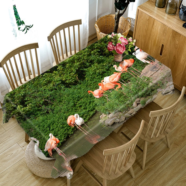 

Natural Scenery Flamingo Tropic - 3D Tablecloth, 140*180cm, 501 Original