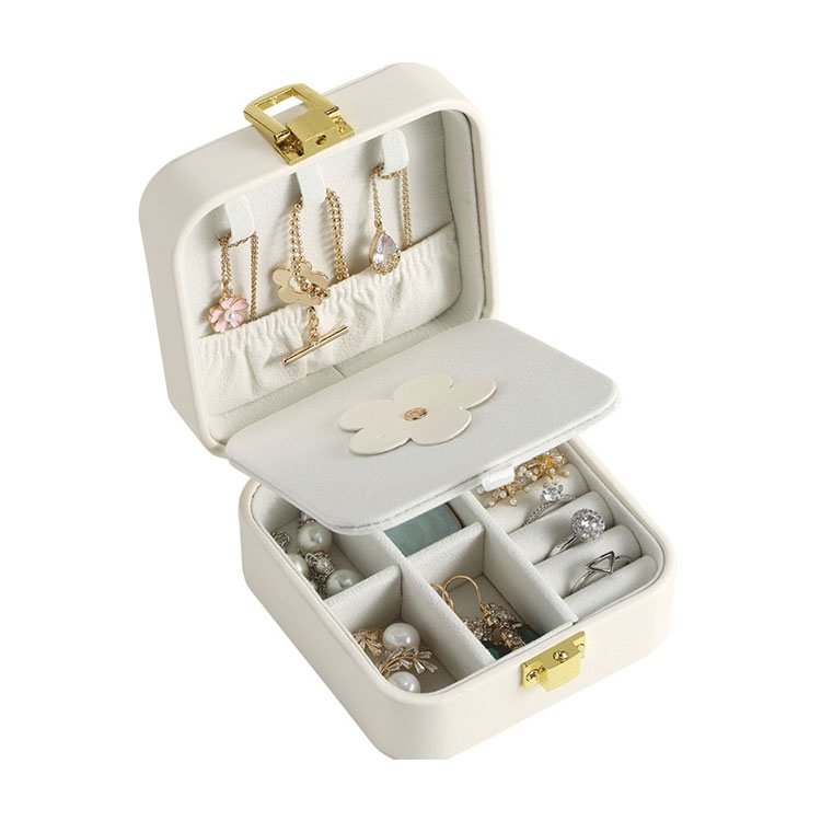 Personalized Jewelry Box, Christmas & Holiday Gift, Inside-Suede with Mirror, Bridesmaid Gift