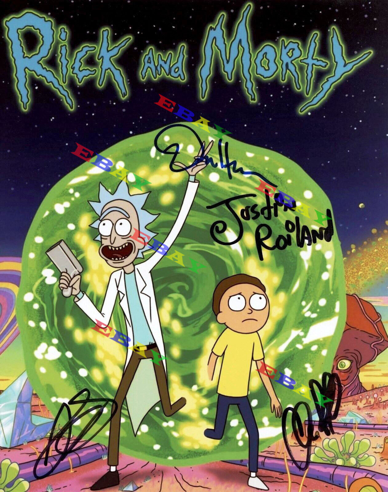 Rick and Morty Autographed Signed 8x10 Photo Poster painting Reprint