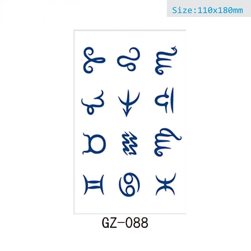 Net Red Herbal Juice Semi-permanent Waterproof Sweat-proof Tattoo Masking Scar Tattoo Sticker Herbal Juice Tattoo Sticker